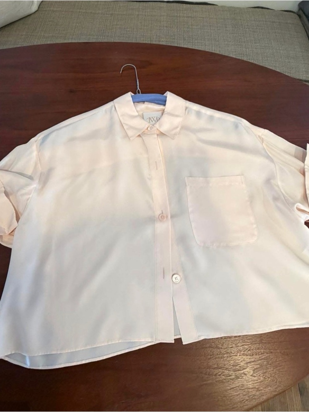 TWP Silk Next Ex Pale Pink shirt